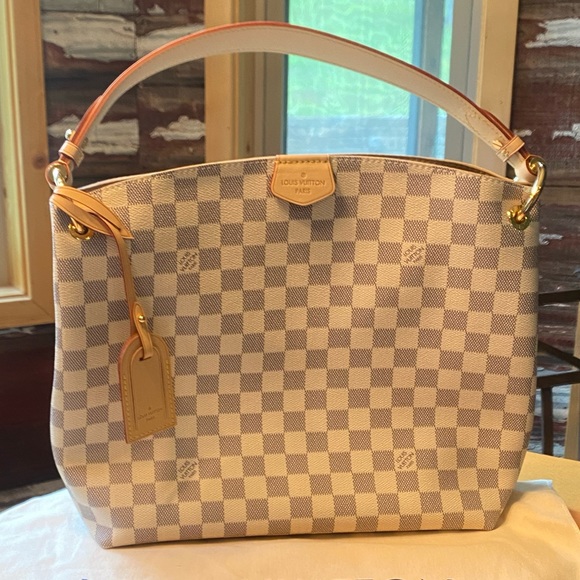 Louis Vuitton Graceful Pm Damier Azur 2025